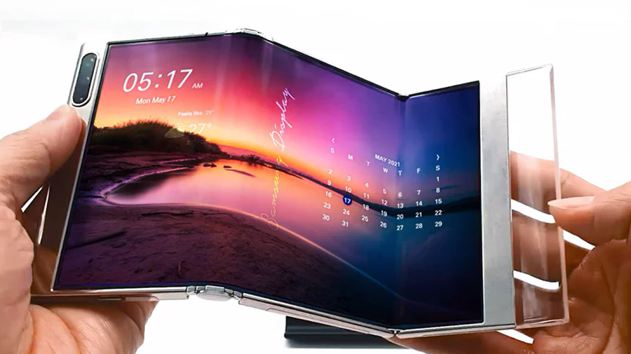 Samsung展示S型折屏手机