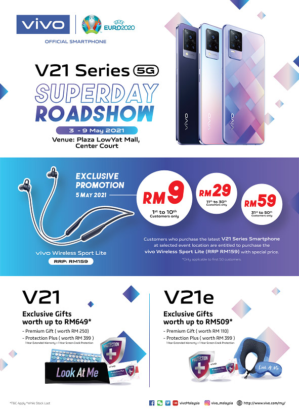 vivo V21系列首销路演开跑，送价值RM649赠品！ 1