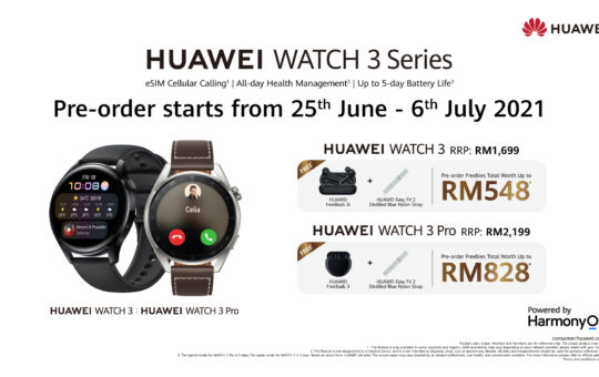 大马HUAWEI Watch 3系列售价公布：RM1699起！ 2