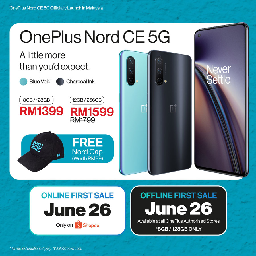 大马OnePlus Nord CE 5G发布