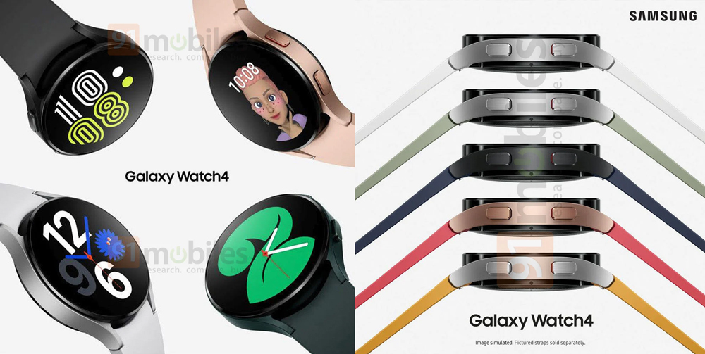 Samsung Galaxy Watch 4渲染图曝光