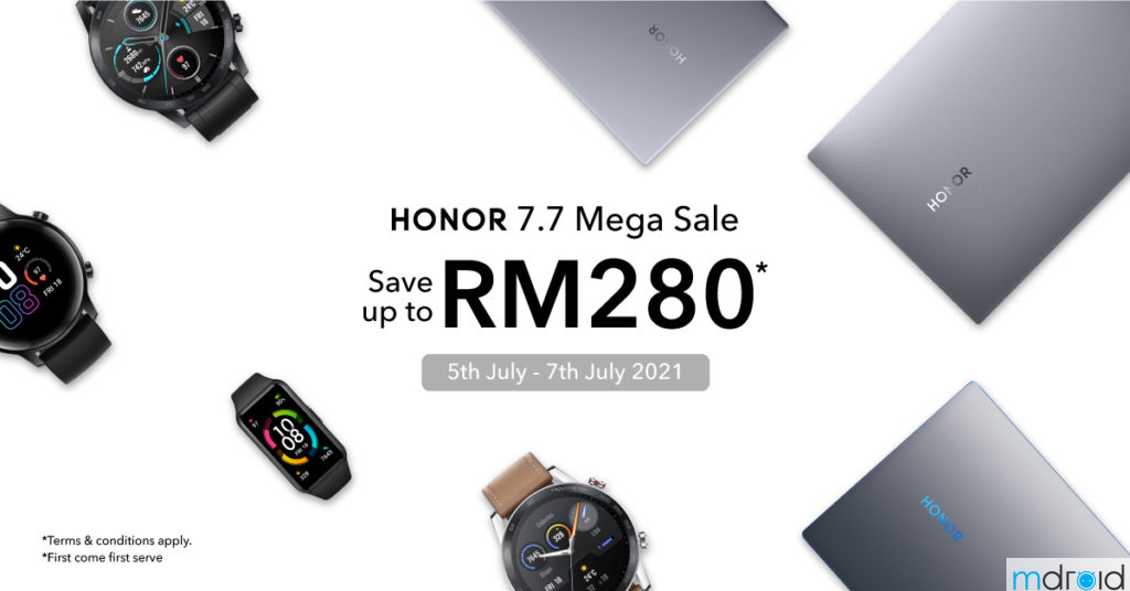HONOR 马来西亚Shopee 7.7大促销： 笔记本电脑和穿戴系列节省高达280令吉！ 13