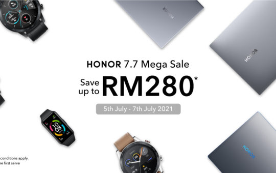 HONOR 马来西亚Shopee 7.7大促销： 笔记本电脑和穿戴系列节省高达280令吉！ 20