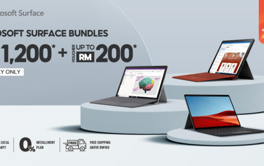 Microsoft Surface笔电配合Shopee 7.7 Mega Sales，让你节省高达RM1200！ 2
