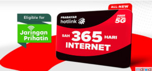 Hotlink Prepaid Internet 365