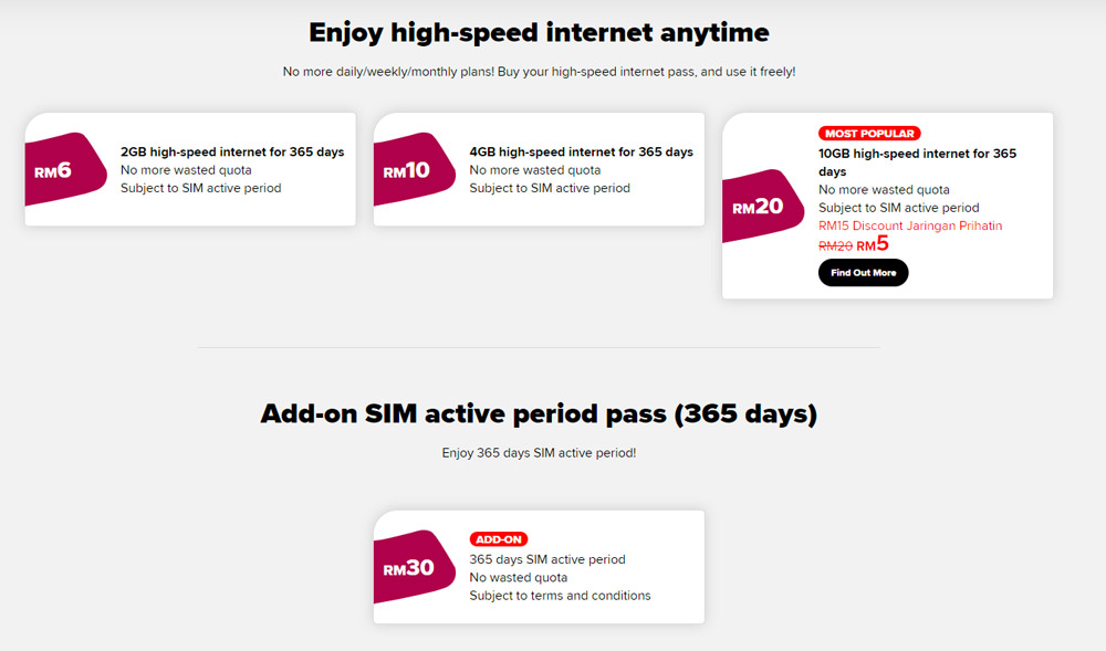 Hotlink Prepaid Internet 365