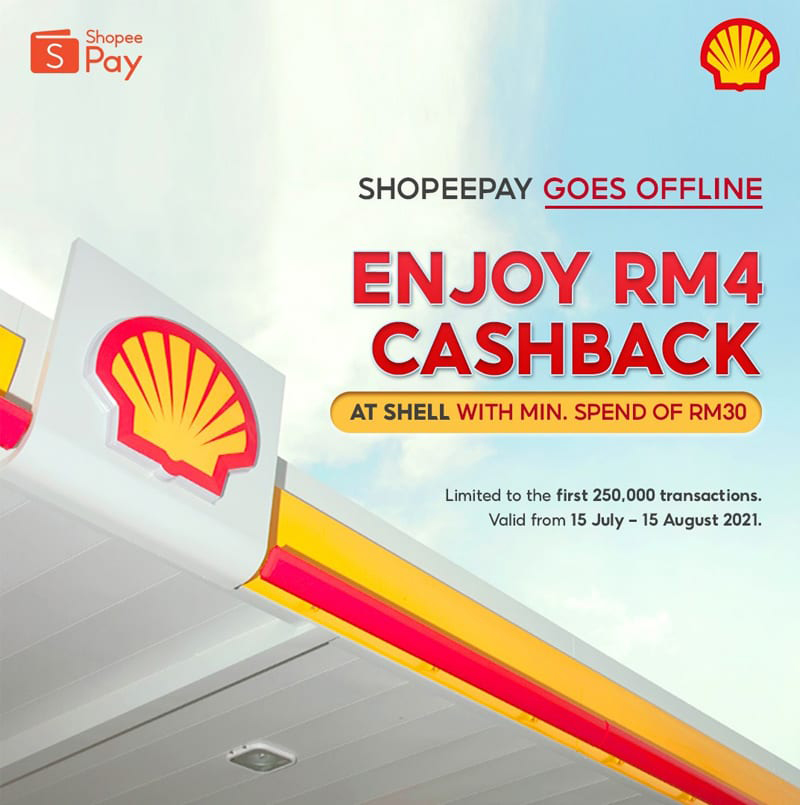 用ShopeePay在Shell添油，可获得高达RM8回扣！ 1