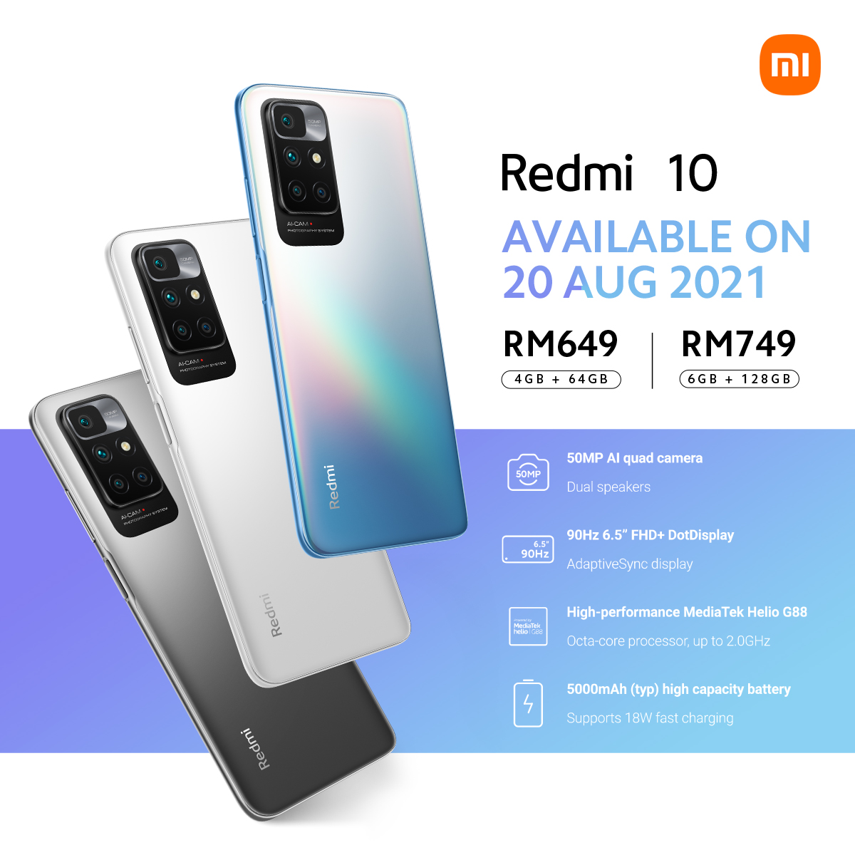 大马Redmi 10发布：售价RM649起！ 3