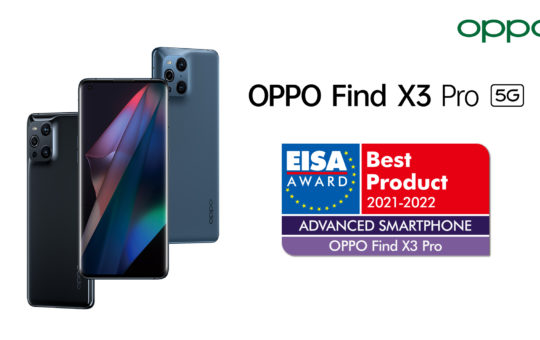 OPPO荣获EISA最佳产品先进智能手机奖