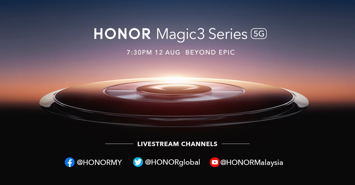 HONOR Magic3系列8月12日全球发布