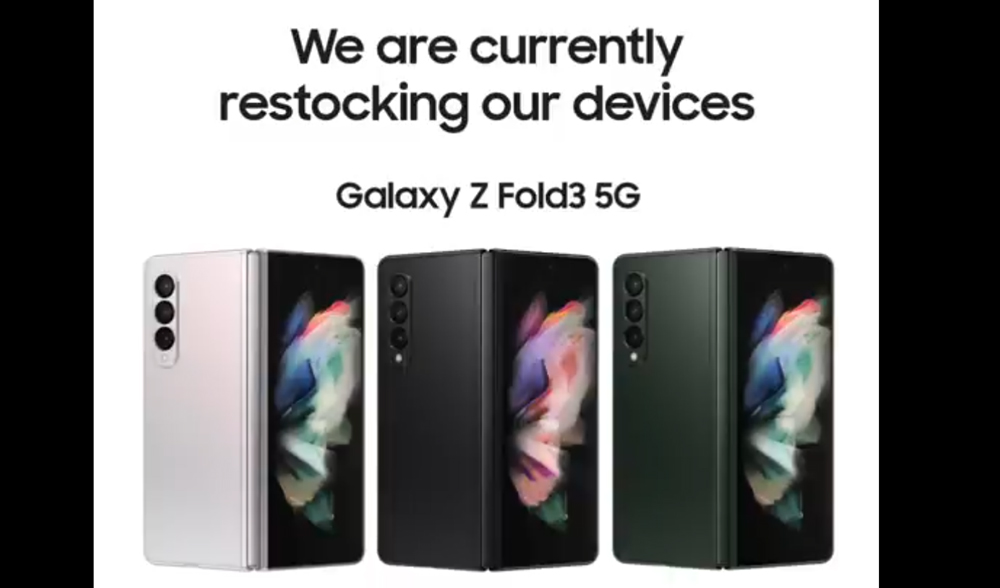 大马Galaxy Z Fold3现在预购要等两个月才到货