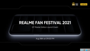 大马realme GT大师版官宣8月18日发布