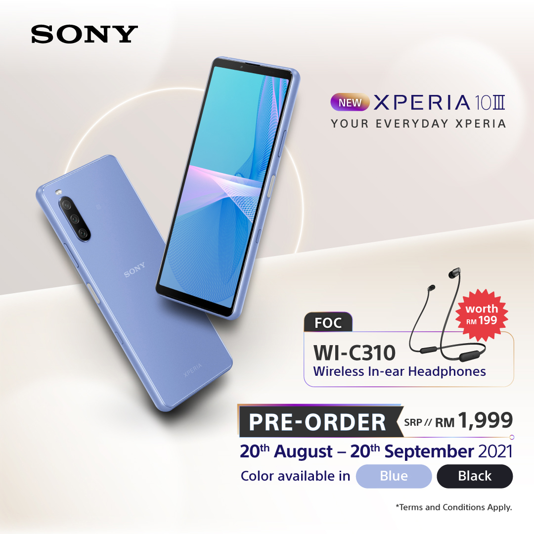 大马SONY Xperia 10 III开启预购