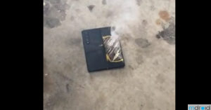国外用户曝送修三星Z Fold 3途中跌落后自燃