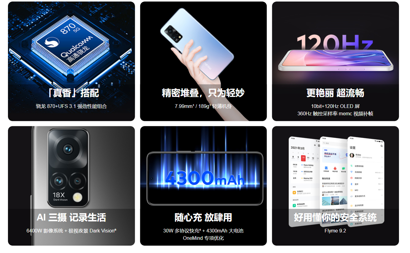 魅族18x中国发布：骁龙870+120Hz屏，售价约RM1683起 3