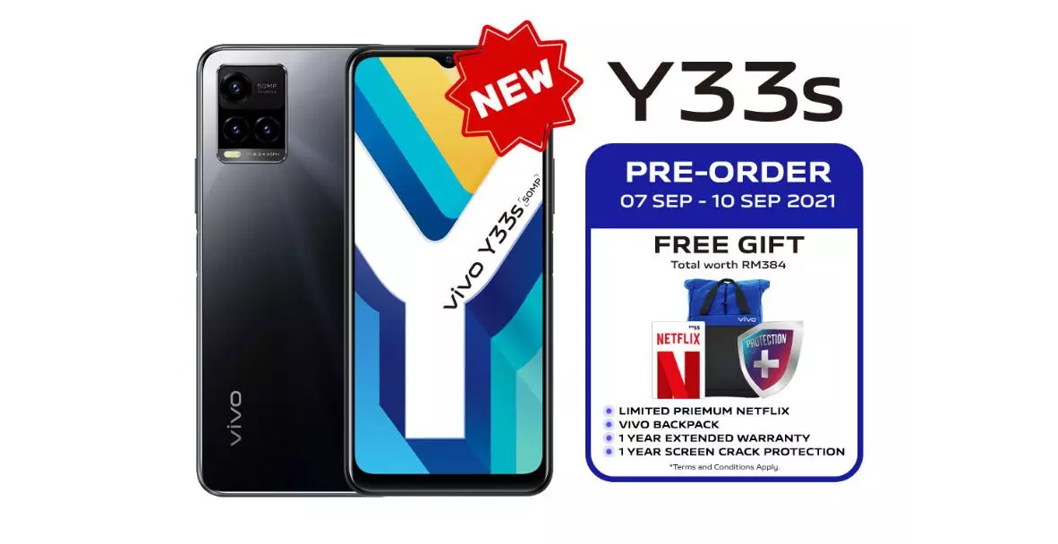 大马vivo Y33s发布