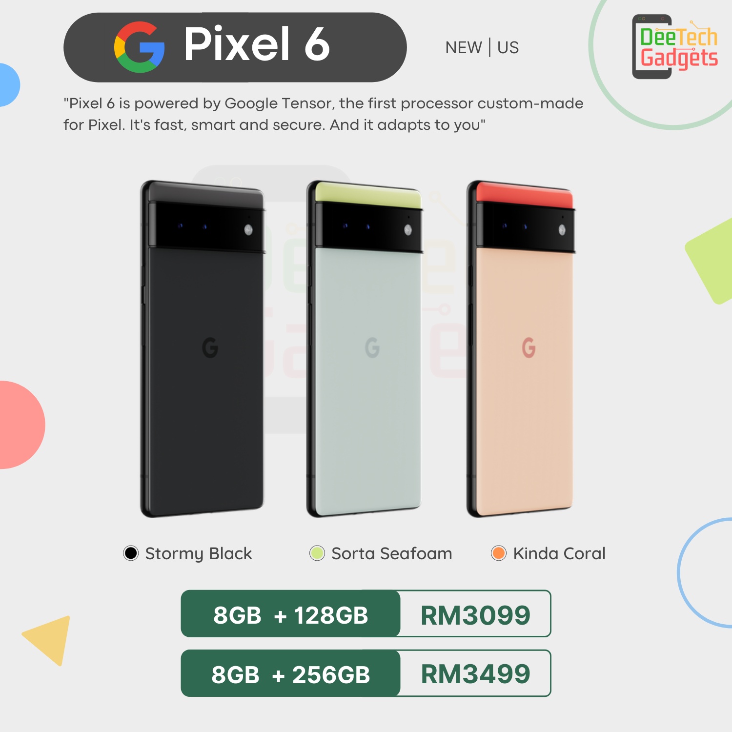 谷歌Pixel 6系列大马水货开启预售，售价RM3099起！ 1