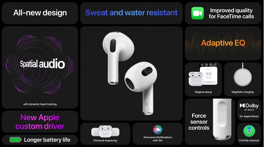 苹果AirPods 3发布