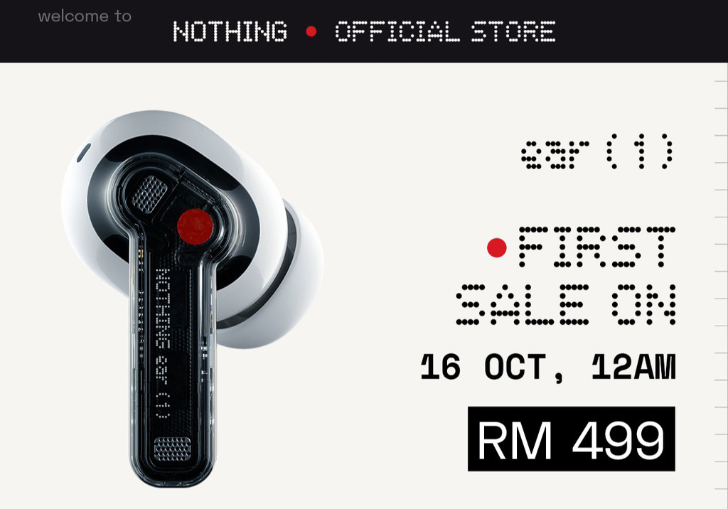 大马Nothing ear (1) TWS发布，售价RM499！ 1