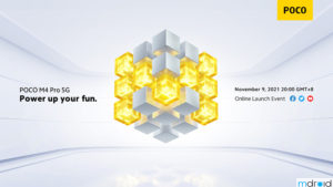 POCO M4 Pro将于11月9日发布