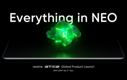 realme GT Neo 2国际版将于11月3日发布