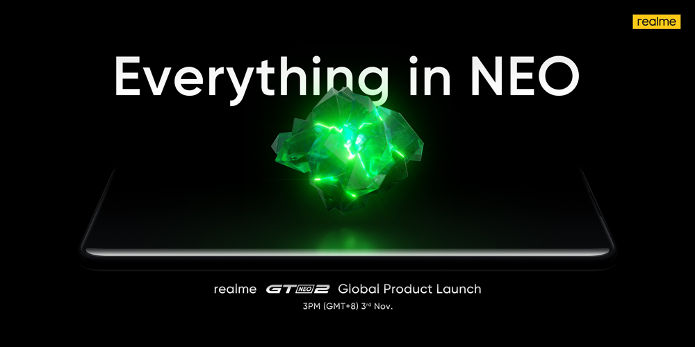 realme GT Neo 2国际版将于11月3日发布