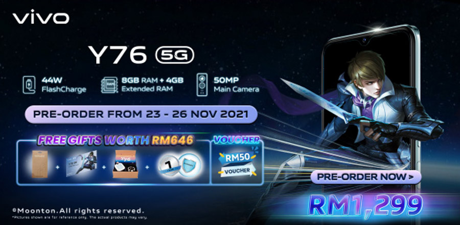大马vivo Y76 5G发布：售价RM1299，预购送丰厚赠品！ 6