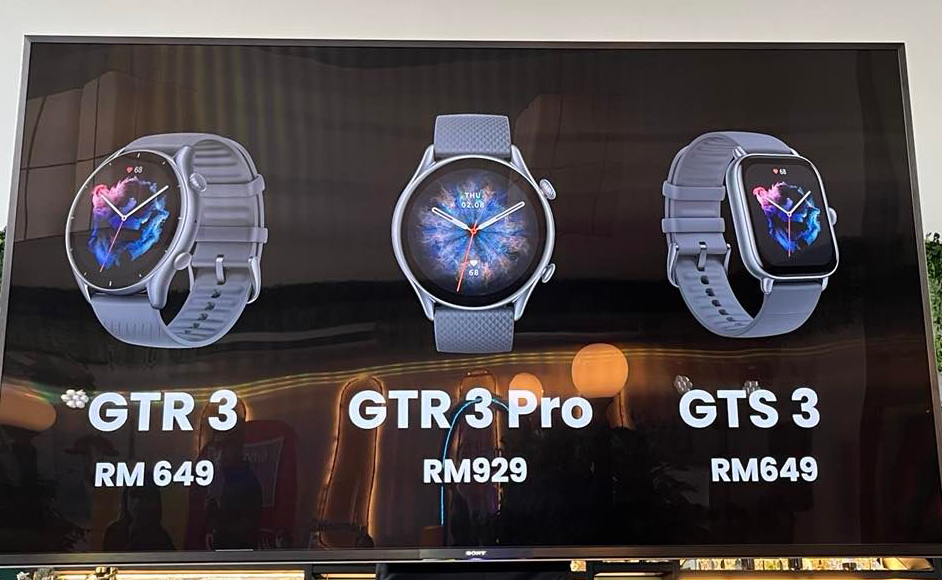 大马Amazfit GTS 3、GTR 3系列发布，售价RM649起！ 25