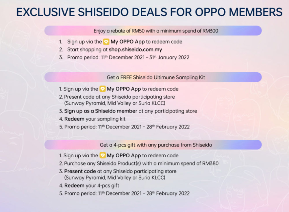 OPPO Reno6 Z Shiseido礼盒开启预购，送价值RM450赠品！ 1