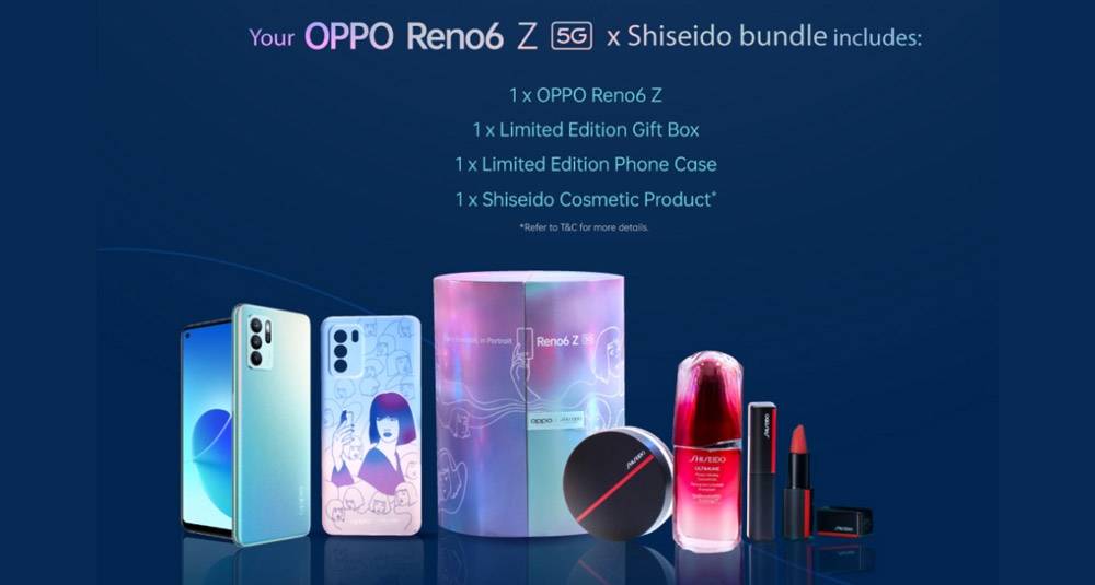 OPPO Reno6 Z Shiseido礼盒开启预购
