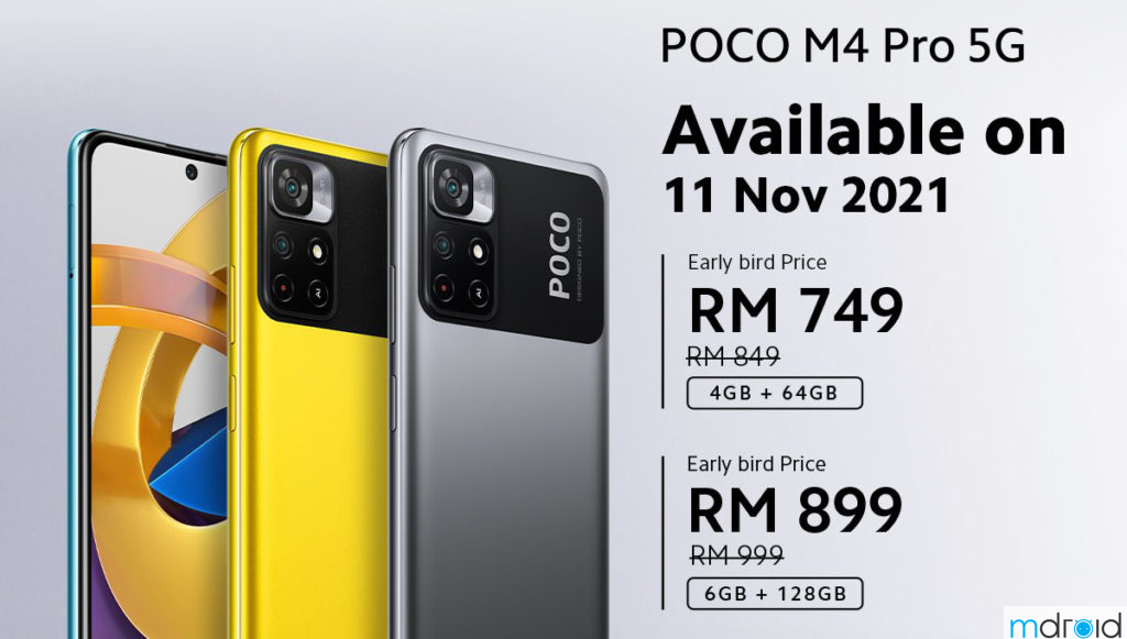 大马POCO M4 Pro发布，11.11首销价RM749起！ 1