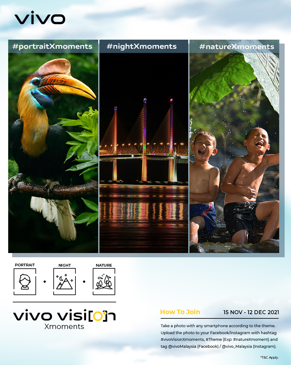 参加vivo Vision Xmoments摄影竞赛：赢取高达RM9,550奖品！ 2
