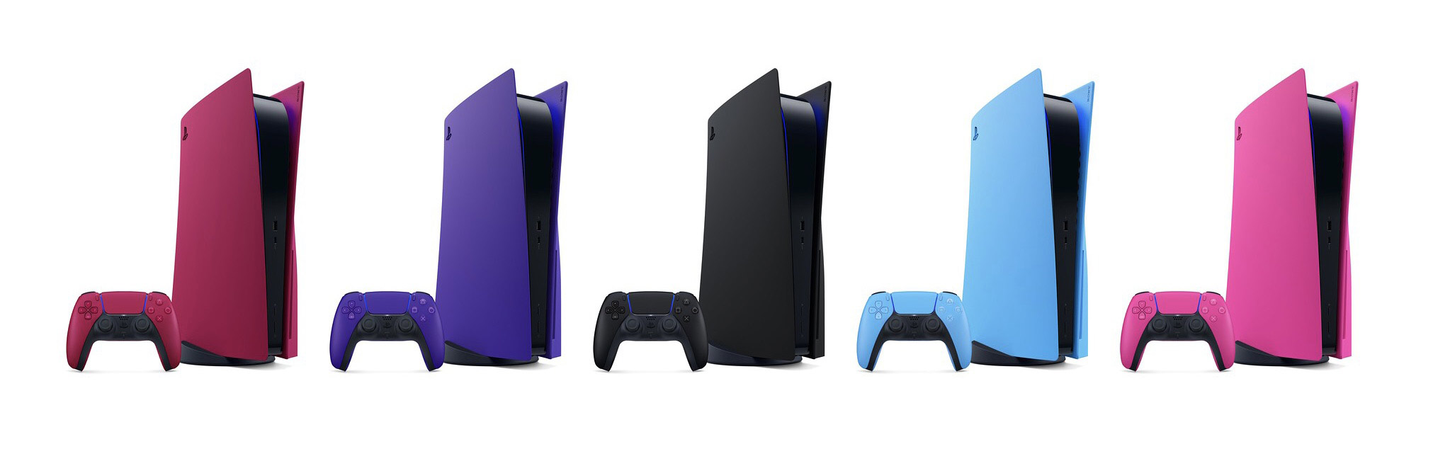 索尼推出多彩PS5主机面板与手柄