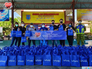 大马vivo捐赠水灾灾民生活必需品