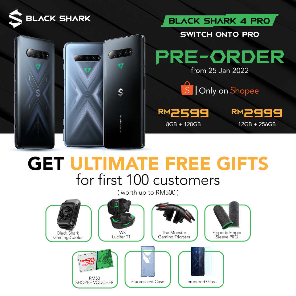 大马Black Shark 4 Pro发布，售价RM2599起！ 4