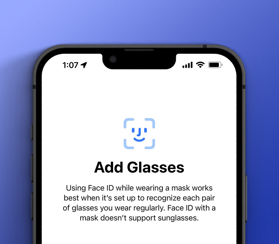iOS 15.4 终于支持戴口罩也能脸部解锁！ 1