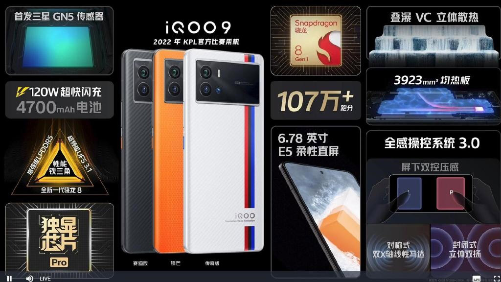 iQOO 9系列中国发布，售价约RM2639起! 5