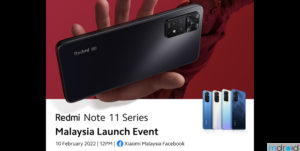 大马Redmi Note 11系列将于2月10日发布