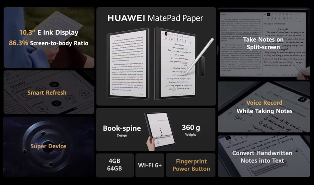 华为MatePad Paper发布：首款水墨屏平板，售价约RM2345！ 1