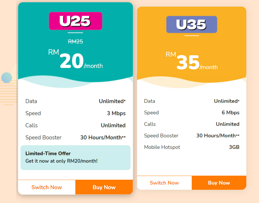 U Mobile推出5G无限Data预付配套