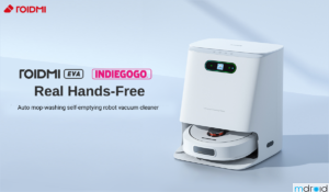 Roidmi EVA 扫拖机器人可自动清洗拖布，真正的解放用户双手！