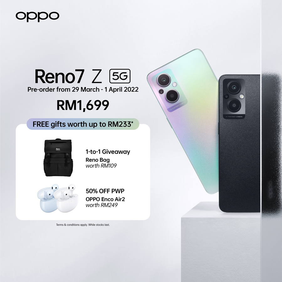 大马OPPO Reno7 Z 5G发布，售价RM1699！ 2