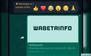 WhatsApp 推出信息Reaction表情包