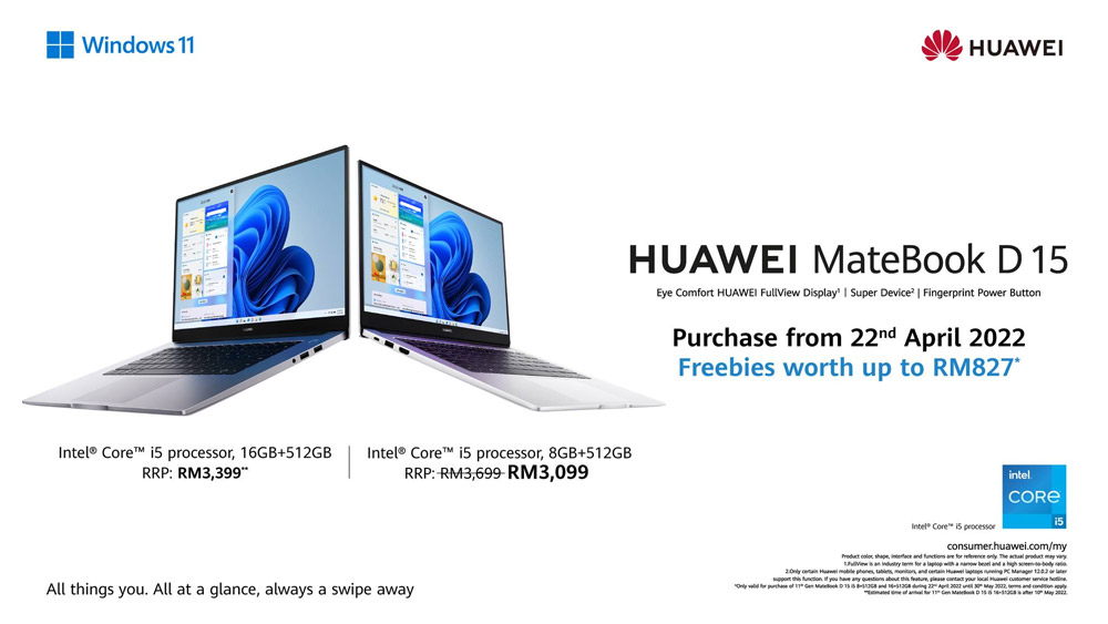 大马华为MateBook D15 2022、MatePad 10.4 2022发布，售价RM1599起！ 5