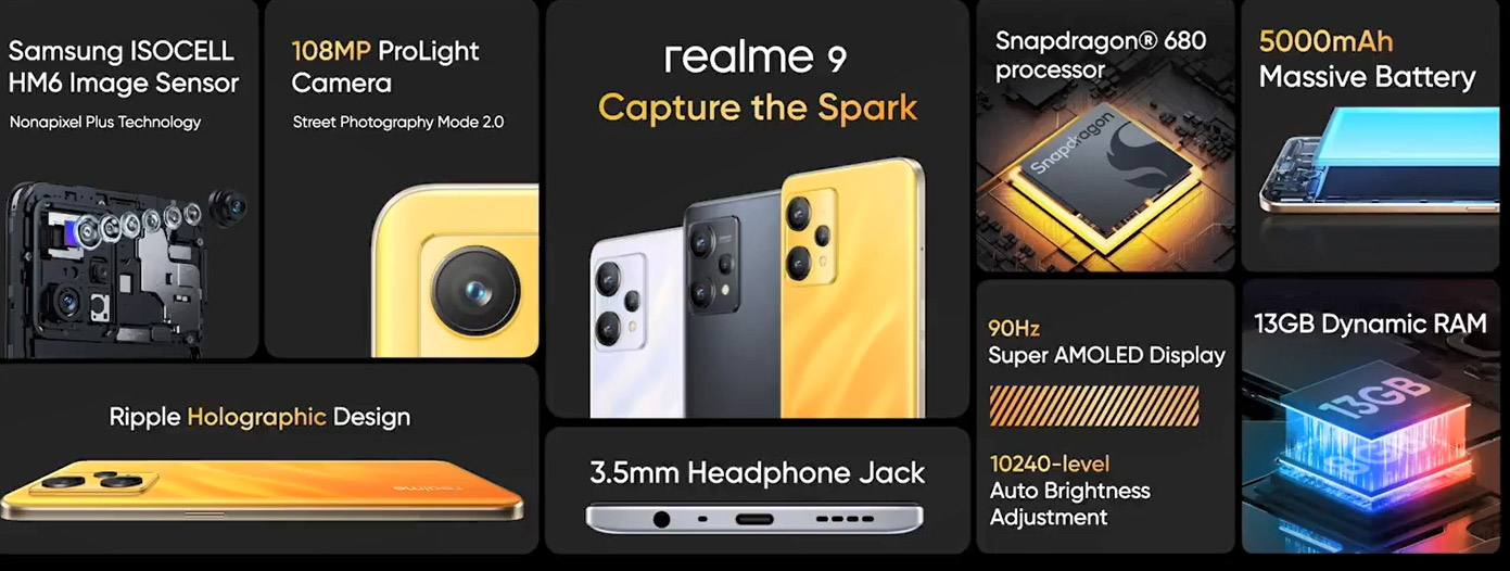 大马realme 9发布，首销价RM829起！ 2