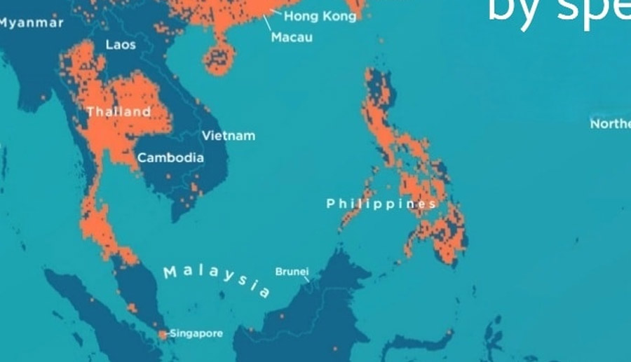 东南亚5G覆盖范围