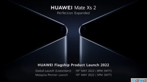 大马华为Mate Xs 2将于5月19日发布