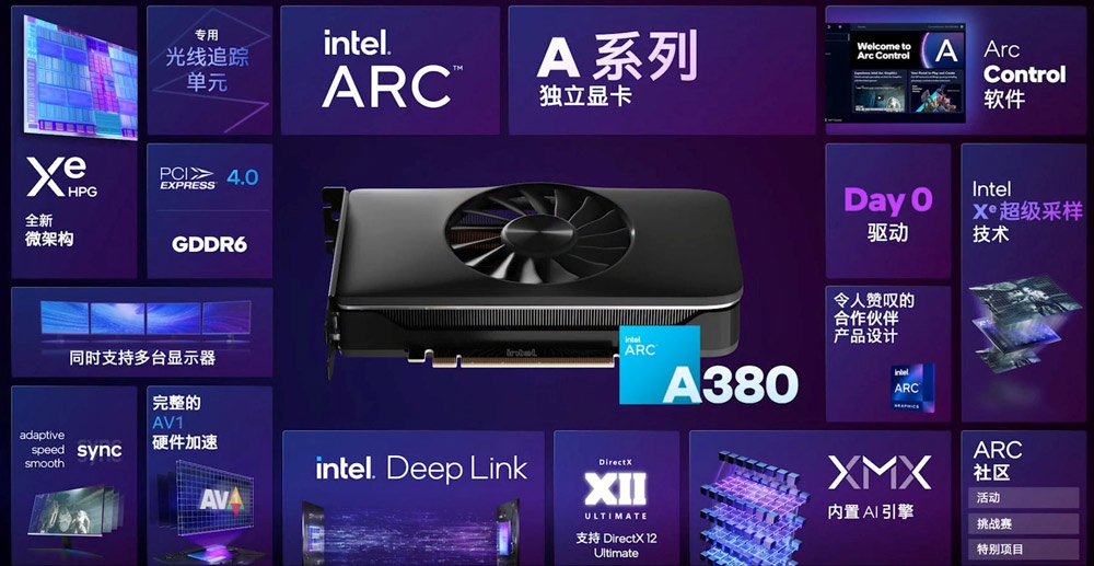 Intel Arc A380显卡中国独占首发