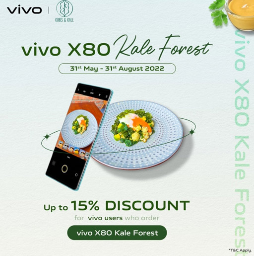 vivo x Kubis & Kale推出X80 Kale Forest 餐点