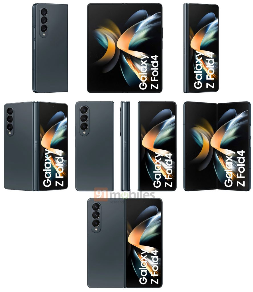三星Galaxy Z Fold4、Flip4渲染图曝光！ 3